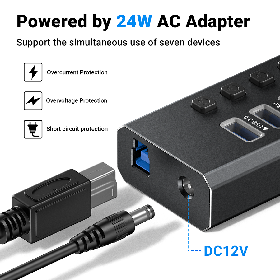 Private Mold Ports Alluninum Powered Usb Hub Mattzon Ltd Honest